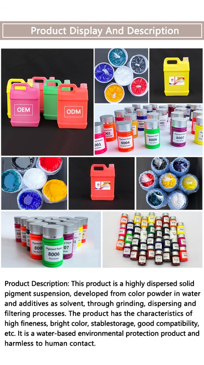 High Concentration Water Based Pigment Paste 2