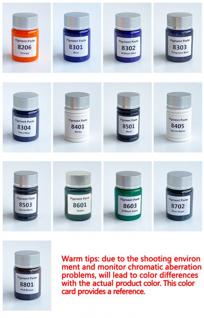 Wholesale  Water Based Dye Pigment Paste 8401 White Organic Liquid Color Pigments for Coating 12