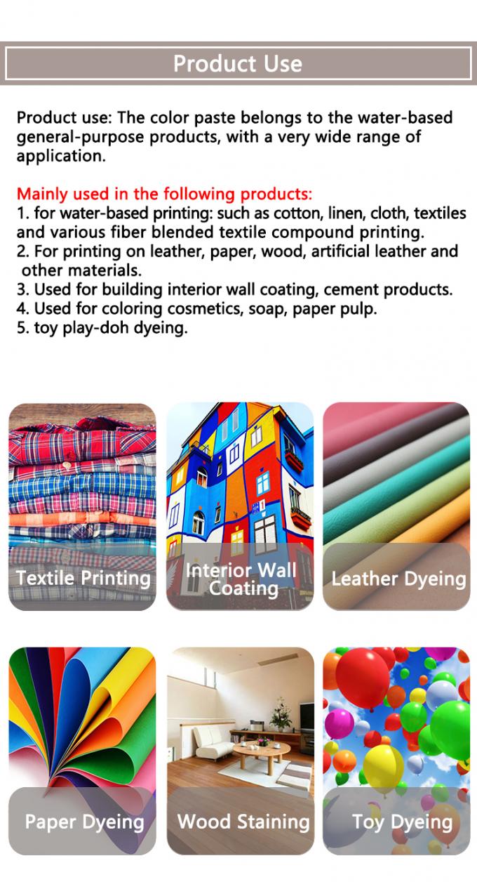 Wholesale  Water Based Dye Pigment Paste 8401 White Organic Liquid Color Pigments for Coating 16