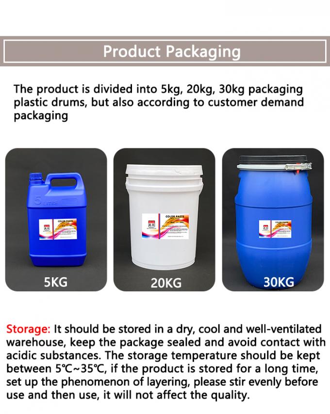 Wholesale  Water Based Dye Pigment Paste 8401 White Organic Liquid Color Pigments for Coating 18