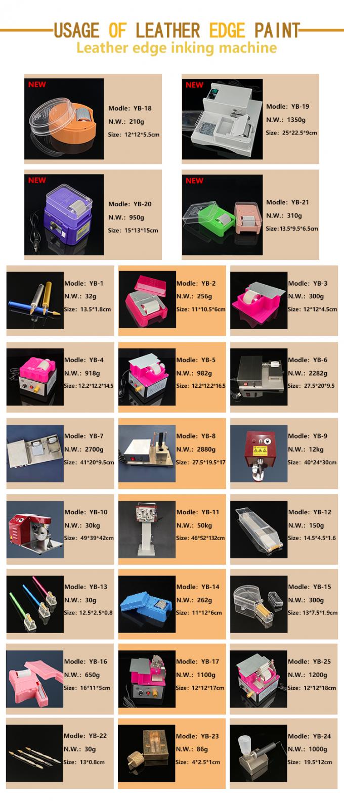 Single Side Electrical Motor Driven Rolling  Leather Edge Painting Machine Painting Equipment  for Leather  110V 2