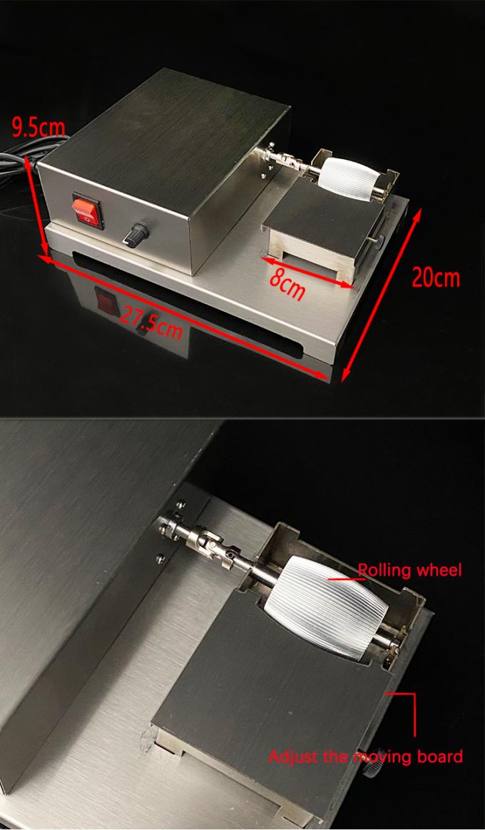 Single Side Electrical Motor Driven Rolling  Leather Edge Painting Machine Painting Equipment  for Leather  110V 8