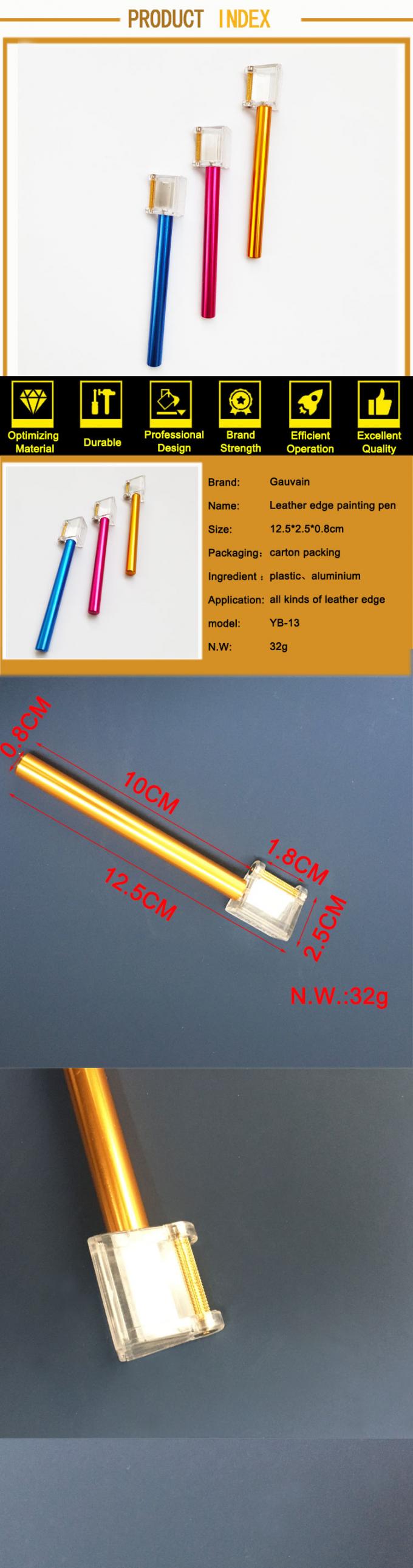Leather Edging Pen for Bag Belt Wallet, Hand Operated Tools for Leather Edge Coating 6
