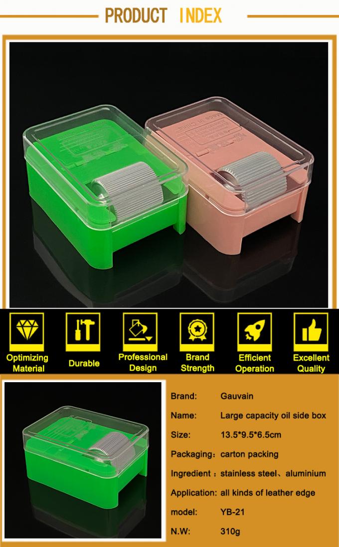 Μεγάλης χωρητικότητας Roller Leather Edge Painting Box Leather Edge Dyeing Color Machine 6