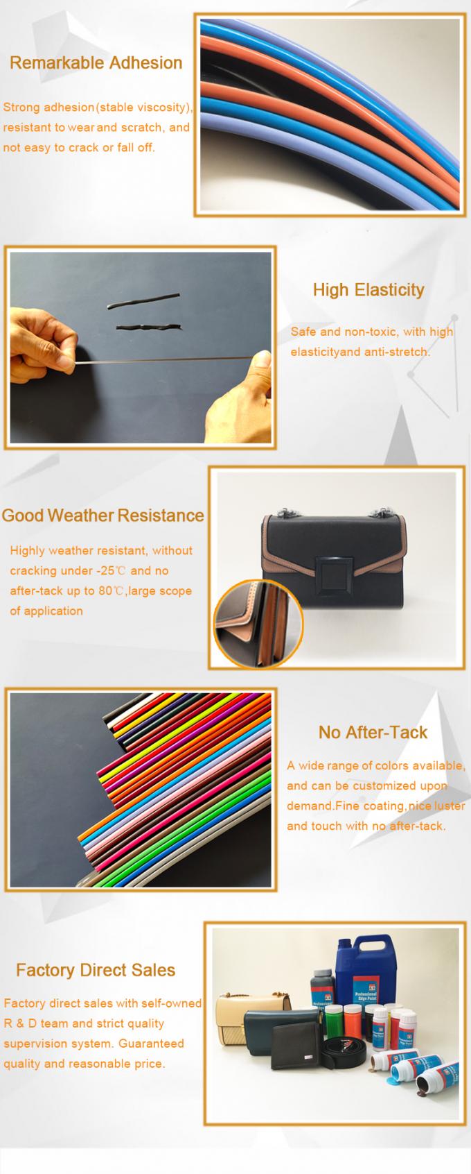 Factory Direct Sales Water Based High-class Explosion Resist Leather Edge Coloring Paint for Bags Belts Shoes 4