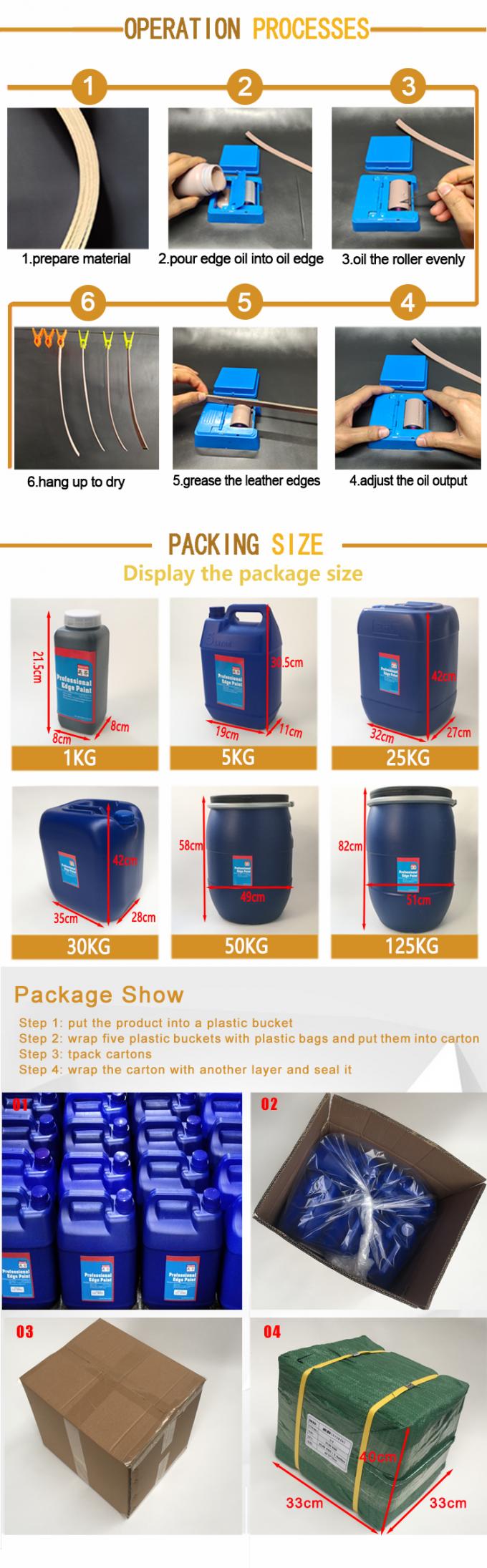 Factory Direct Sales Water Based High-class Explosion Resist Leather Edge Coloring Paint for Bags Belts Shoes 8